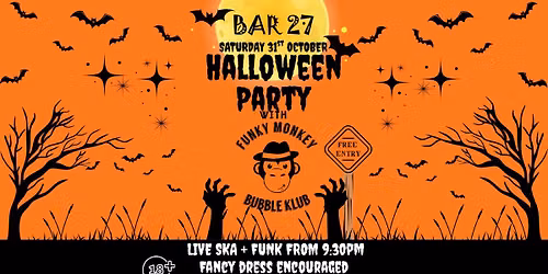 Halloween Party with Funky Monkey Bubble Klub