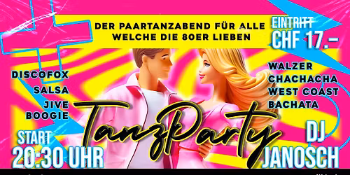 80ER TANZPARTY- DIE GR\u00d6SSTEN TANZHITS AUS DEN 80ERN Mit Workshop vor der Party