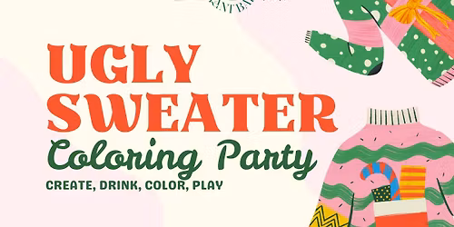 Ugly Sweater Coloring Party