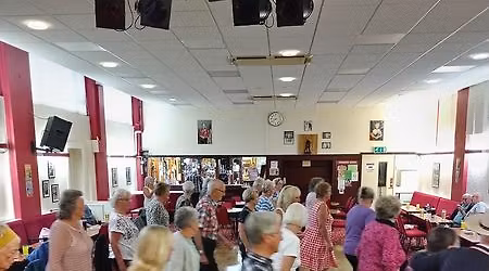 Line dancing-with Angela and Phil