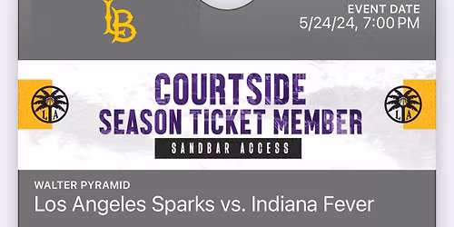 Indiana Fever at Los Angeles Sparks at Crypto.com Arena