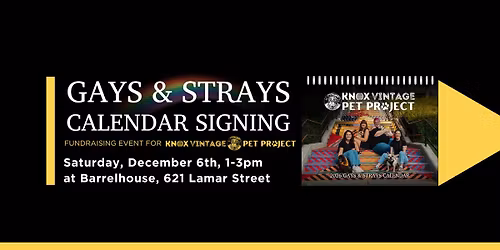Gays & Strays Calendar Signing