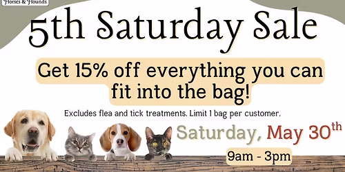 5th Saturday Sale