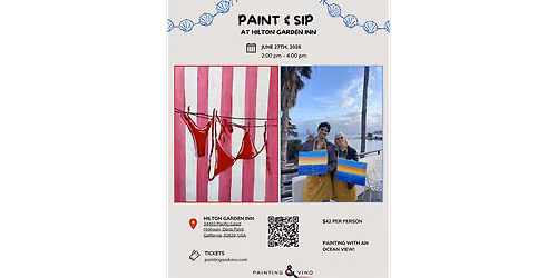 Beachy Vibes - Paint and Sip in Orange County | Classpop!\u2122