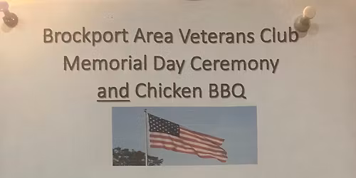 Memorial Day Ceremony and Chicken BBQ