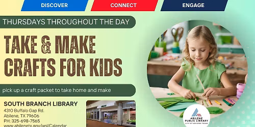 Take & Make Crafts (South Branch)