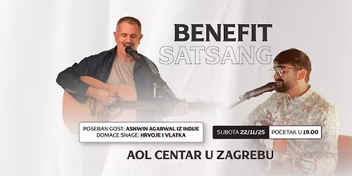 Ashwin Agarwal: BENEFIT SATSANG u Zagrebu u subotu 22.11.