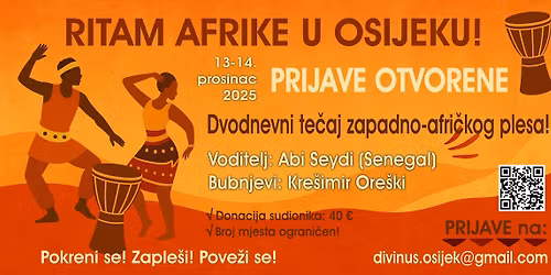 Te\u010daj zapadno-afri\u010dkog plesa \u2013 Ritam Afrike u Osijeku!