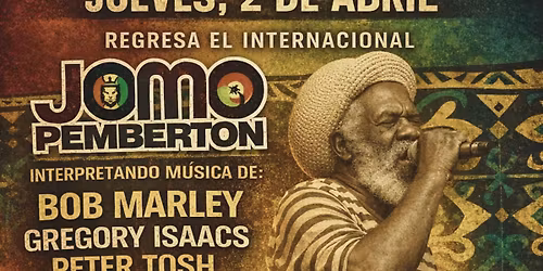 Jueves (2 abril) reggae night con Jomo Pemberton