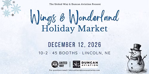 Wings & Wonderland Holiday Market 2026 - Vendor Registration