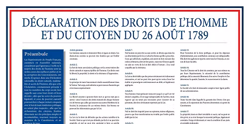 D\u00e9claration des Droits de l'Homme de 1789
