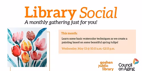 Library Social: Watercolor Painting - Spring Flowers