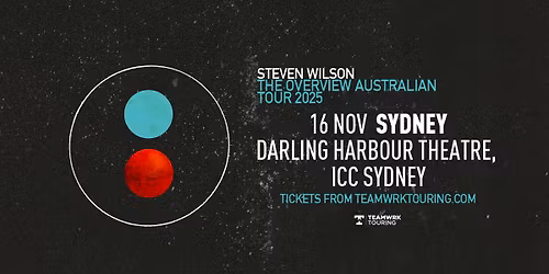 Sydney: Steven Wilson 'The Overview Tour' - Darling Harbour Theatre, ICC Sydney