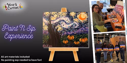Cape Coral Canvas and Wine Party - Spooky Starry Night