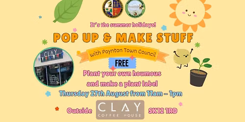 POP UP AND MAKE STUFF: Grow your own houmous and make a plant label