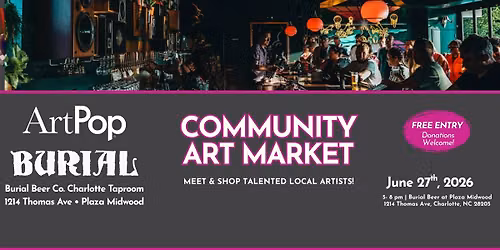 Community Art Market at Burial Beer