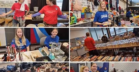 Loppemarked p\u00e5 H\u00f8yenhall skole