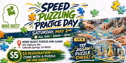 Speed Puzzling Practice Day and Puzzle Chess!