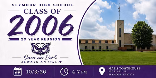 SHS Class of 2006 20 Year Reunion