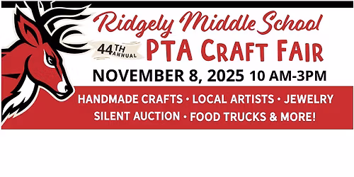 Ridgely Middle School 44th Annual PTA Craft Fair