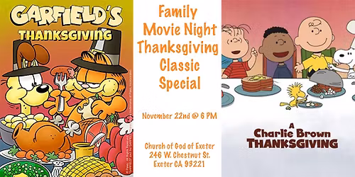 Family Movie Night - Thanksgiving Classic Special