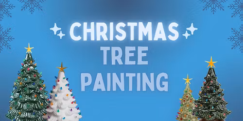 Lighted Christmas Tree Painting