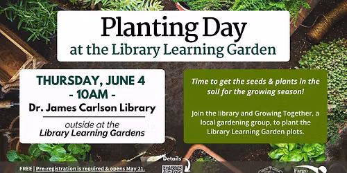 Planting Day at the Library Learning Gardens