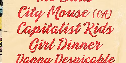 SAN  Presents: The Butts, Citymouse, and more! 