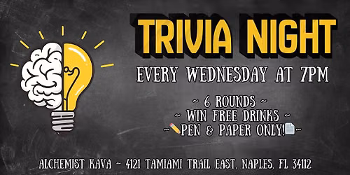 Trivia at Alchemist Kava Bar & Lounge