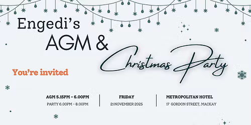 Engedi's AGM & Christmas Party 2025