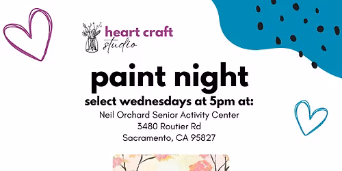 Paint Night at NOSAC: Winter Dream Painting