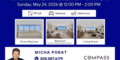 Open House : 20 Island Ave, Unit 1203, Miami Beach, FL