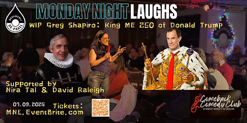 Amsterdam Comedy \u2013 Monday Night Laughs: Greg Shapiro. September 7th