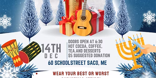 Holiday Open Mic and audience sing along