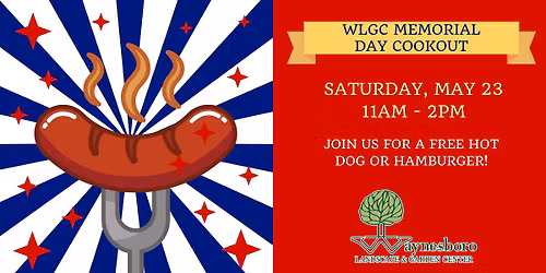 FREE Memorial Day Cookout!