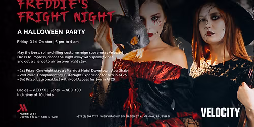 Freddie's Fright Night: A Halloween Party at Velocity