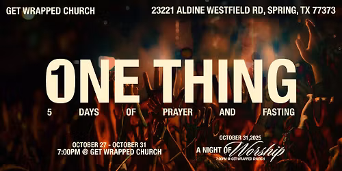 5 Days of Prayer and Fasting