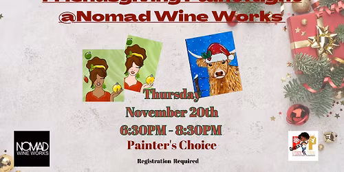 Friendsgiving Paint Night at Nomad