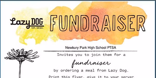 Lazy Dog Restaurant Fundraiser - Support NPHS PTSA