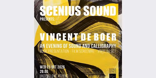 Calligraphy & Sound w\/ Vincent de Boer