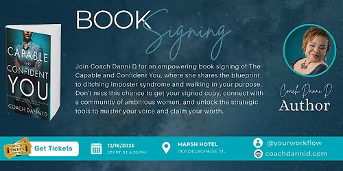 The Capable Confident You by Coach Danni D (Danielle Detiege) Book Signing