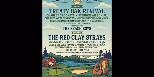 Minnesota Country Club Festival: The Red Clay Strays Jessie Murph & Trampled by Turtles - Saturday
