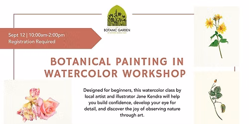 Botanical Painting in Watercolor Workshop