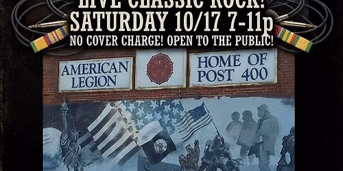 ROCK STEADY@AMERICAN LEGION POST 400, TOPEKA, KS, SATURDAY 10\/17, 7-11pm