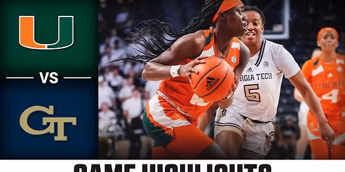 Miami Hurricanes at Georgia Tech Yellow Jackets Womens Basketball