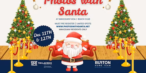 Photos with Santa - in Mahogany