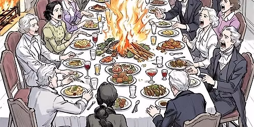 THE OPEN FIRE HOITY-TOITY DINNER PARTY