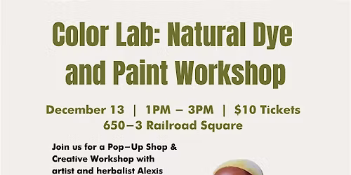 Color Lab: Natural Dye and Paint Workshop