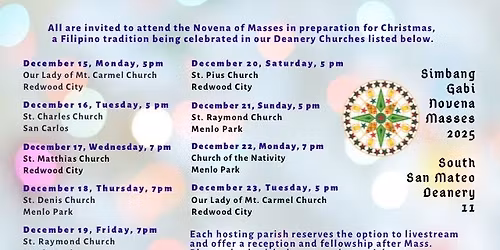 Simbang Gabi at St. Pius