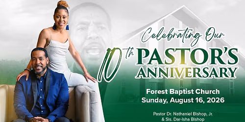 10 Year Pastor's Anniversary